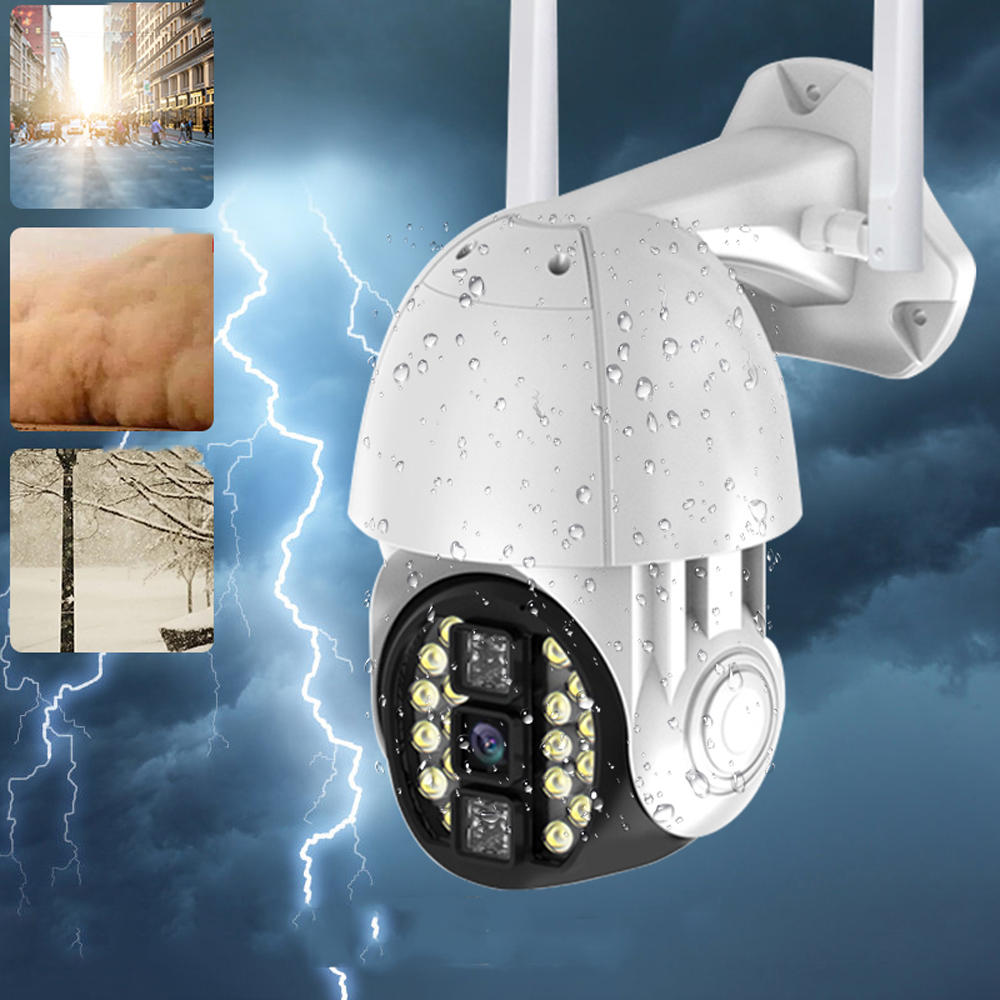 Bakeey 20LED 2MP 1080P HD 355° IP66 Waterproof Night Vision Security Smart WiFi Outdoor IP Camera Two-way Audio Remote Control Monitor CCTV 1 Bakeey 20LED 2MP 1080P HD 355° IP66 Waterproof Night Vision Security Smart WiFi Outdoor IP Camera Two-way Audio Remote Control Monitor CCTV