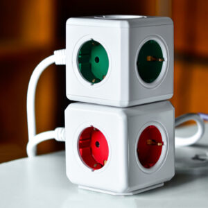 Bakeey 10A 2 USB Slot 4 EU Plug Socket Cube Power Strip Portable Outlet