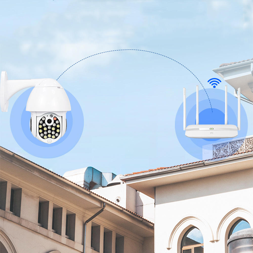 Bakeey 21 LED 1080P 5MP Dome Speed Camera Two-way Audio Full Color Night Vision IP66 Waterproof WiFi Home Security Monitor CCTV 4 Bakeey 21 LED 1080P 5MP Dome Speed Camera Two-way Audio Full Color Night Vision IP66 Waterproof WiFi Home Security Monitor CCTV - Image 4