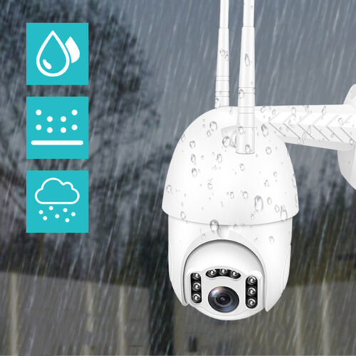 Bakeey 1080P 9 LED 2MP IP66 Speed Dome Smart Outdoor Camera Night Version Movement Detection Two-way Audio TF Card Storage CCTV Monitor 2