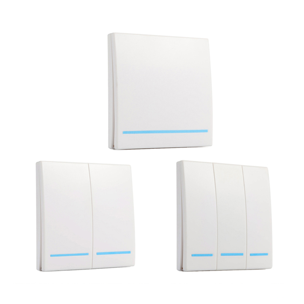 Bakeey 433MHz Wall Panel Wireless Remote Transmitter 1 2 3 Button RF Controller Switch For Light Lamp 1 Bakeey 433MHz Wall Panel Wireless Remote Transmitter 1 2 3 Button RF Controller Switch For Light Lamp