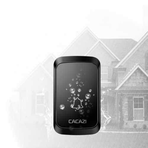 CACAZI A80 1 Receiver 1 Transmitter 300M Remote Waterproof US EU UK AU Plug Wireless Smart Digital AC Doorbell 5