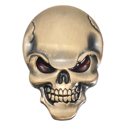 Banggood 3D Demon Skull Metal Stickers Bone Emblem Badge Decals for Car Motor Truck 2