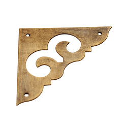 4pcs Brass Antique Jewelry Box Corner Angle Of Protection For Cupboard Cabinet Dresser 5 4pcs Brass Antique Jewelry Box Corner Angle Of Protection For Cupboard Cabinet Dresser - Image 5