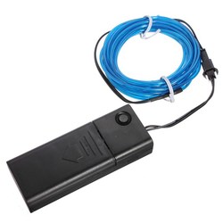 5M 10 colors 3V Flexible Neon EL Wire Light Dance Party Decor Light 4 5M 10 colors 3V Flexible Neon EL Wire Light Dance Party Decor Light - Image 4