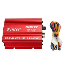 Kinter MA150 12V Mini 2CH HiFi Stereo Car Power Amplifier MP3 Audio Speaker with USB