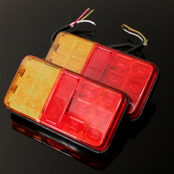 Pair Trailer Truck Lorry Caravan LED Rear Tail Brake Stop Light Indicator Lamp 12V 2 Pair Trailer Truck Lorry Caravan LED Rear Tail Brake Stop Light Indicator Lamp 12V - Image 2
