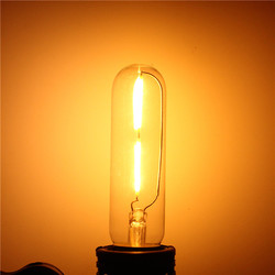 E27 T10 2W LED COB Filament Light Bulb Edison Vintage Retro Lamp AC 220V 1