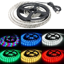 200CM 3528 120LED 9.6W USB LED Strip Light TV Background Lighting IP65 Kit 5V 2 200CM 3528 120LED 9.6W USB LED Strip Light TV Background Lighting IP65 Kit 5V - Image 2