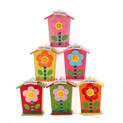 1pc Wooden Money Saving Little House Flower Love Heart Animal Box Gift Novelties Toys 2