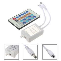 Wireless 24 Key IR Remote Controller For LED Single Color 3528/5050 Strip Light 1