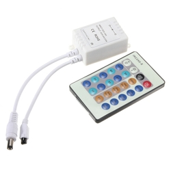 Wireless 24 Key IR Remote Controller For LED Single Color 3528/5050 Strip Light 3