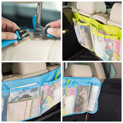 Adjust Car Seat Back Tidy Organiser Multi Pocket Travel Storage Bag Holder Hanging 1