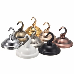 Vintage Ceiling Rose Hook Plate Holder For Light Fitting Chandelier Lamp 2 Vintage Ceiling Rose Hook Plate Holder For Light Fitting Chandelier Lamp - Image 2