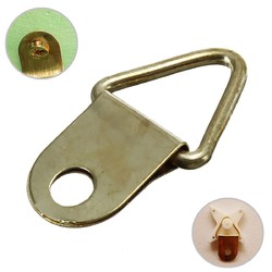 50Pcs Copper Triangle Photo Picture Frame Wall Mount Hook Hanger Ring 3 50Pcs Copper Triangle Photo Picture Frame Wall Mount Hook Hanger Ring - Image 3