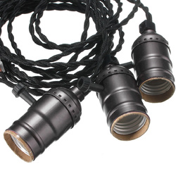 Kingso E27 E26 Edison Socket Vintage Style Pendant Light Cord Dimmer With Lamp Switch AC 110-220V 7 Kingso E27 E26 Edison Socket Vintage Style Pendant Light Cord Dimmer With Lamp Switch AC 110-220V - Image 7