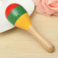 Popular Kids Baby Sound Music Toddler Rattle Musical Wooden Colorful Toys Gift 2
