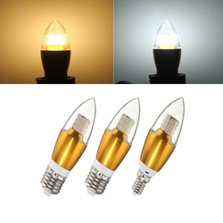 E14 E12 E27 7W SMD 3014 LED Golden Glass White Warm White Candle Bulb Lamp AC 85-265V 1