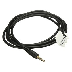 Car 3.5mm Audio Music AUX Cable Input Adapter For Mercedes Benz W203 C-class 1
