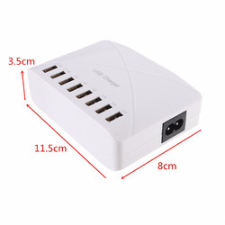 High Speed 8 Ports USB Charger Hub AC Power Adapter Socket Splitter UK US EU Plug For iPhone Samsung 3 High Speed 8 Ports USB Charger Hub AC Power Adapter Socket Splitter UK US EU Plug For iPhone Samsung - Image 3