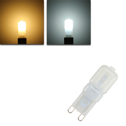 G9 3W 14 SMD 2835 270Lm LED Milky Shell Warm White White Light Lamp Bulb AC 220V 1