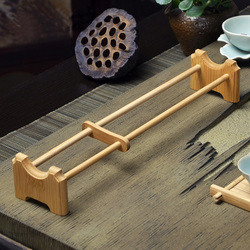 Natural Bamboo Tea Cup Holder Single Layer Tea Cup Holder Kungfu Tea Accessaries 2 Natural Bamboo Tea Cup Holder Single Layer Tea Cup Holder Kungfu Tea Accessaries - Image 2