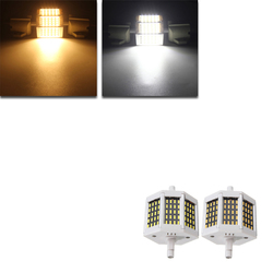 Dimmable R7S 78mm 8W 60 SMD 4014 LED Black Plate Warm White White Lamp Light Bulb AC220V/AC110V 1
