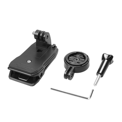 GPS Holder Adapter with 360 Degree Bag Strap Quick Release Clip for Garmin Edge Cycle GPS 25 200 500 2