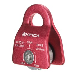 Xinda 20KN Mountain Rock Climbing Mobile Pulley Single Side For 13mm Rope Gear Tool 2 Xinda 20KN Mountain Rock Climbing Mobile Pulley Single Side For 13mm Rope Gear Tool - Image 2