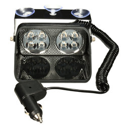 LED Windshield Warning Light Car Flash Police Beacon Emergency Strobe Signal Windscreen Lamp 12V 1
