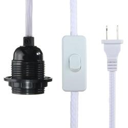 2.5M Cord E27/E26 Edison Pendant Light Holder Hanging Lamp Socket US Plug Adapter Switch 4
