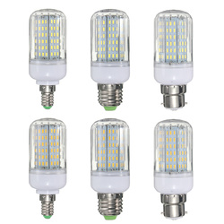 E27 E14 B22 11W 138 SMD 4014 LED Warm White White Cover Corn Light Lamp Bulb AC110V 2 E27 E14 B22 11W 138 SMD 4014 LED Warm White White Cover Corn Light Lamp Bulb AC110V - Image 2