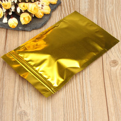 100pcs Gold Aluminum Foil Stand Up Bags Zip Lock Mylar Pouches 12?—20cm 2 100pcs Gold Aluminum Foil Stand Up Bags Zip Lock Mylar Pouches 12?—20cm - Image 2