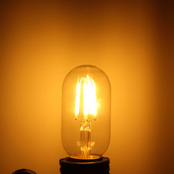 Dimmable E27 E26 T45 4W Warm White COB LED Filament Retro Edison LED Bulbs 110V / 220V 1