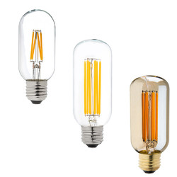 Dimmable E27 E26 T45 4W Warm White COB LED Filament Retro Edison LED Bulbs 110V / 220V 3