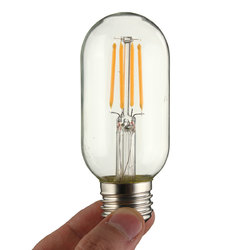 Dimmable E27 E26 T45 4W Warm White COB LED Filament Retro Edison LED Bulbs 110V / 220V 7