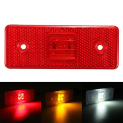 4 LED 24V Truck Trailer Lorry Side Marker Light Lamp Amber White Red