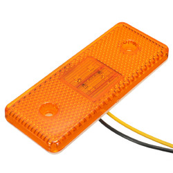 4 LED 24V Truck Trailer Lorry Side Marker Light Lamp Amber White Red 3 4 LED 24V Truck Trailer Lorry Side Marker Light Lamp Amber White Red - Image 3
