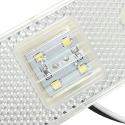 4 LED 24V Truck Trailer Lorry Side Marker Light Lamp Amber White Red 6 4 LED 24V Truck Trailer Lorry Side Marker Light Lamp Amber White Red - Image 6