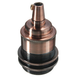 E27/E26 Copper Retro Edison Light Lamp Bulb Holder Socket Shade Rings Cord Grip 3 E27/E26 Copper Retro Edison Light Lamp Bulb Holder Socket Shade Rings Cord Grip - Image 3
