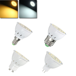 E27 E14 GU10 MR16 4W 54 SMD 2835 LED Warm White Pure White Spotlightting Bulb AC110V / 220V 1