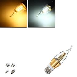 E27 E14 E12 B22 B15 6W 35 SMD 2835 LED Pura White Warm White Light Lamp Bulb AC85-265V 1