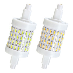Dimmable R7S 78mm 5W 72 SMD 4014 350Lm Pure White Warm White LED Corn Light Bulb AC85-265V 6