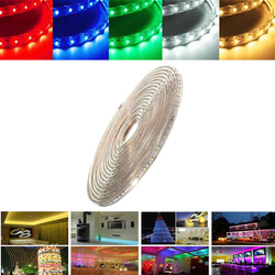 7M 24.5W Waterproof IP67 SMD 3528 420 LED Strip Rope Light Christmas Party Outdoor AC 220V 1