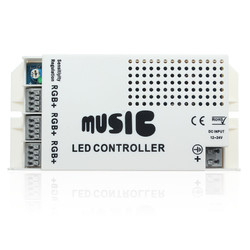 24 Keys RGB LED Strip Music Sound 3 Channel IR Remote Controller Dimmer DC12-24V 3