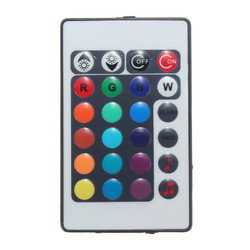 24 Keys RGB LED Strip Music Sound 3 Channel IR Remote Controller Dimmer DC12-24V 4