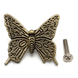 Butterfly Cabinet Handles Kitchen Furniture drawer pull knob With Screws 2