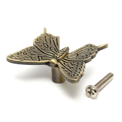 Butterfly Cabinet Handles Kitchen Furniture drawer pull knob With Screws 2 Butterfly Cabinet Handles Kitchen Furniture drawer pull knob With Screws - Image 2