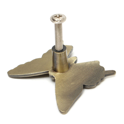 Butterfly Cabinet Handles Kitchen Furniture drawer pull knob With Screws 6 Butterfly Cabinet Handles Kitchen Furniture drawer pull knob With Screws - Image 6