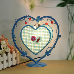 Vintage Artificial Light Love Heart Antique Table Lamp Gift Room Decor 4 Vintage Artificial Light Love Heart Antique Table Lamp Gift Room Decor - Image 4